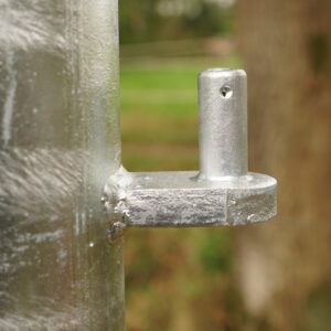 Gegalvaniseerde paal dubbele duimen 180 graden detail duimen -01