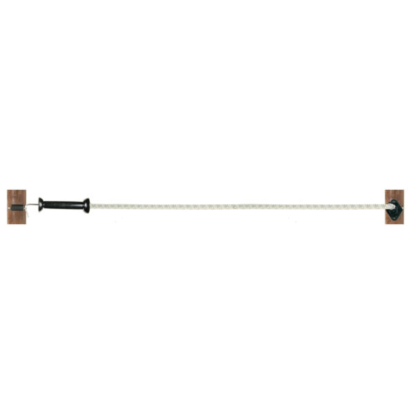 162-79991 Elastisch koord set voor 4,5 mtr, 10 mm wit, RVS INOX