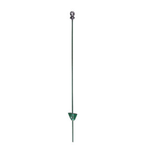 162-80101 Palen, veerstaal, 105 cm, groen, ovaal, met ringisolator