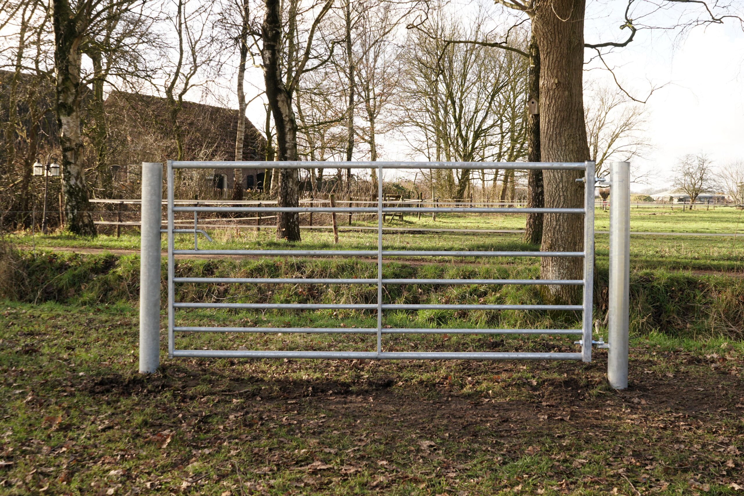 Weidepoort 7 spijlen super 244 cm